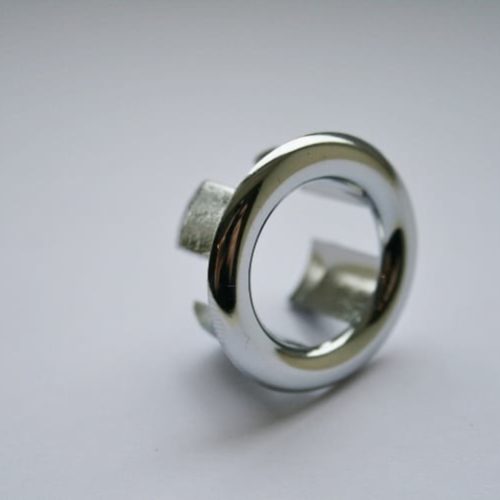 Open Hole Chromed Overflow Cover for Basins