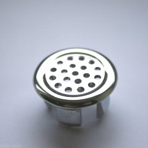 Slotted Hole Chromed Overflow Cover for Basins