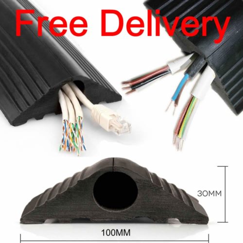 Two Metres of Heavy Duty Rubber Cable Protector