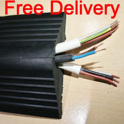 Four Metres of Heavy Duty Rubber Cable Trunking