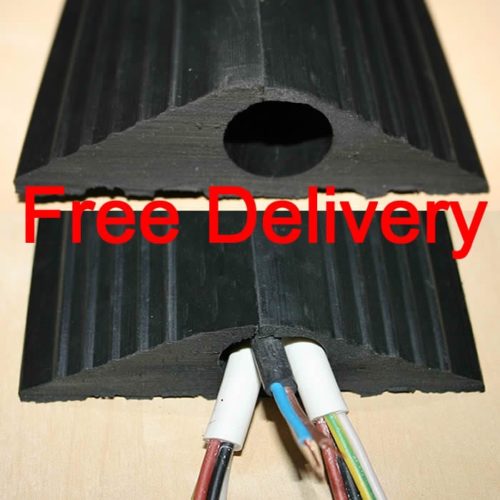 Seven Metres of Heavy Duty Rubber Cable Trunking