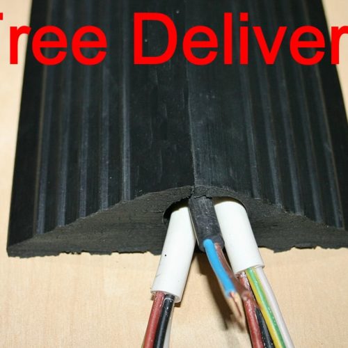 Eight Metres of Heavy Duty Rubber Cable Trunking