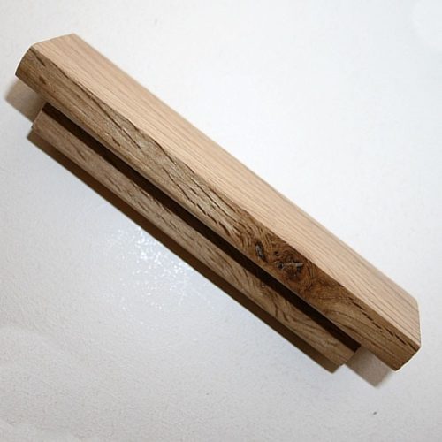 Wooden Door Handle, Solid Oak Bar Handle for Kitchen Cupboards Cabinets & Drawers